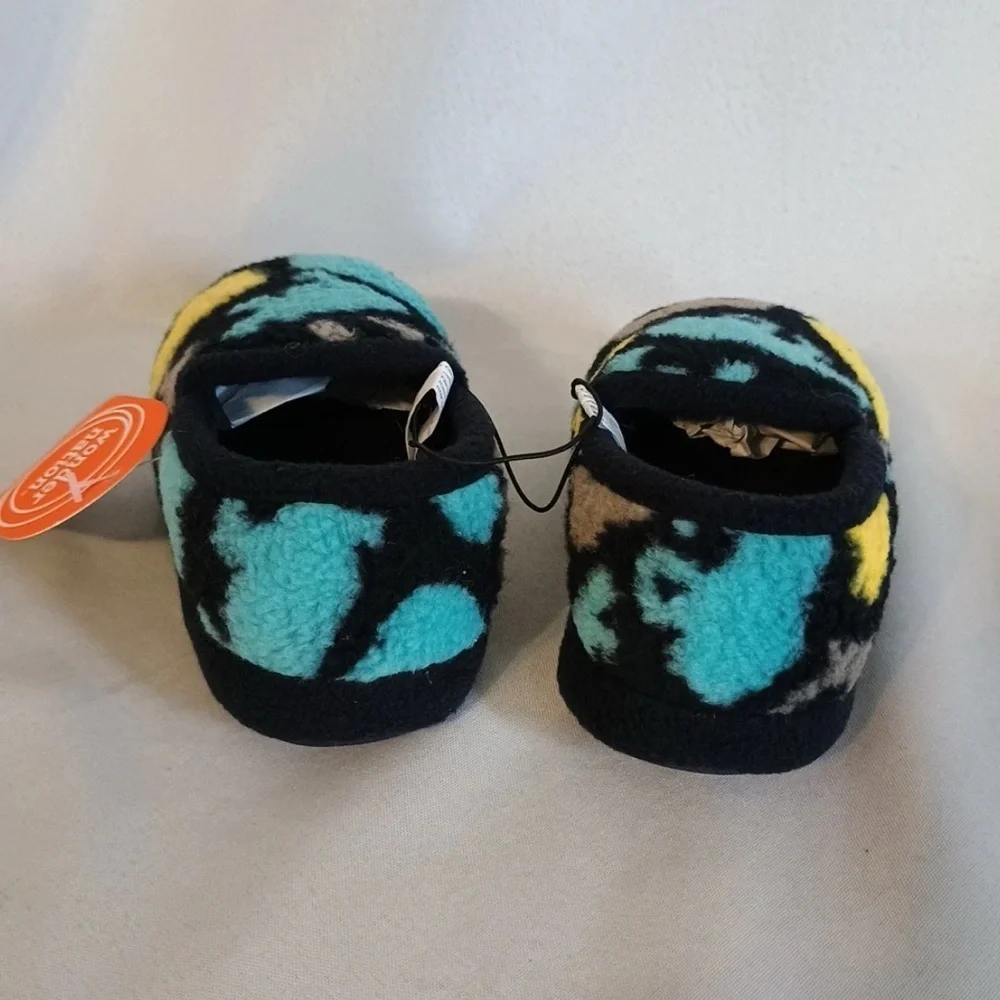Wonder Nation Fuzzy Dinosaur Slippers Multicolor blue Brand New Toddler 9/10